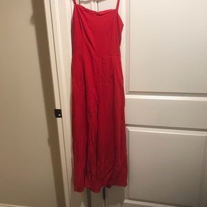 Red jumpsuit